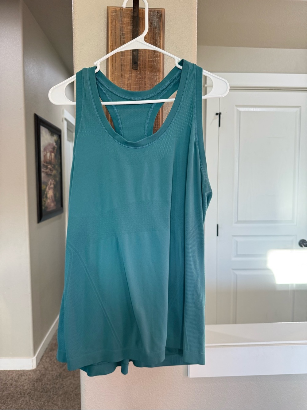 Athleta Teal Racerback Workout Tank - Picture 2 of 5